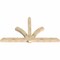 Ekena Millwork Redmond Rough Sawn Timber Gable Bracket, Douglas Fir, 108"W x 63"H x 6"D x 6"F, 14/12 Pitch GBW108X63X0606RED00RDF - alternate 2
